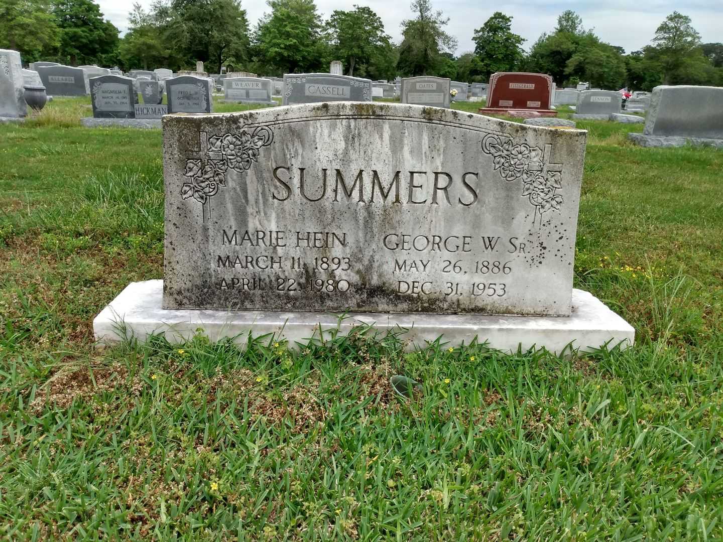 George Wilson Summers Senior's grave