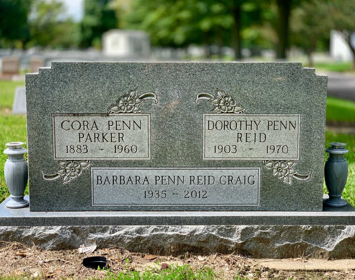 Cora May Hogue Penn Parker's grave