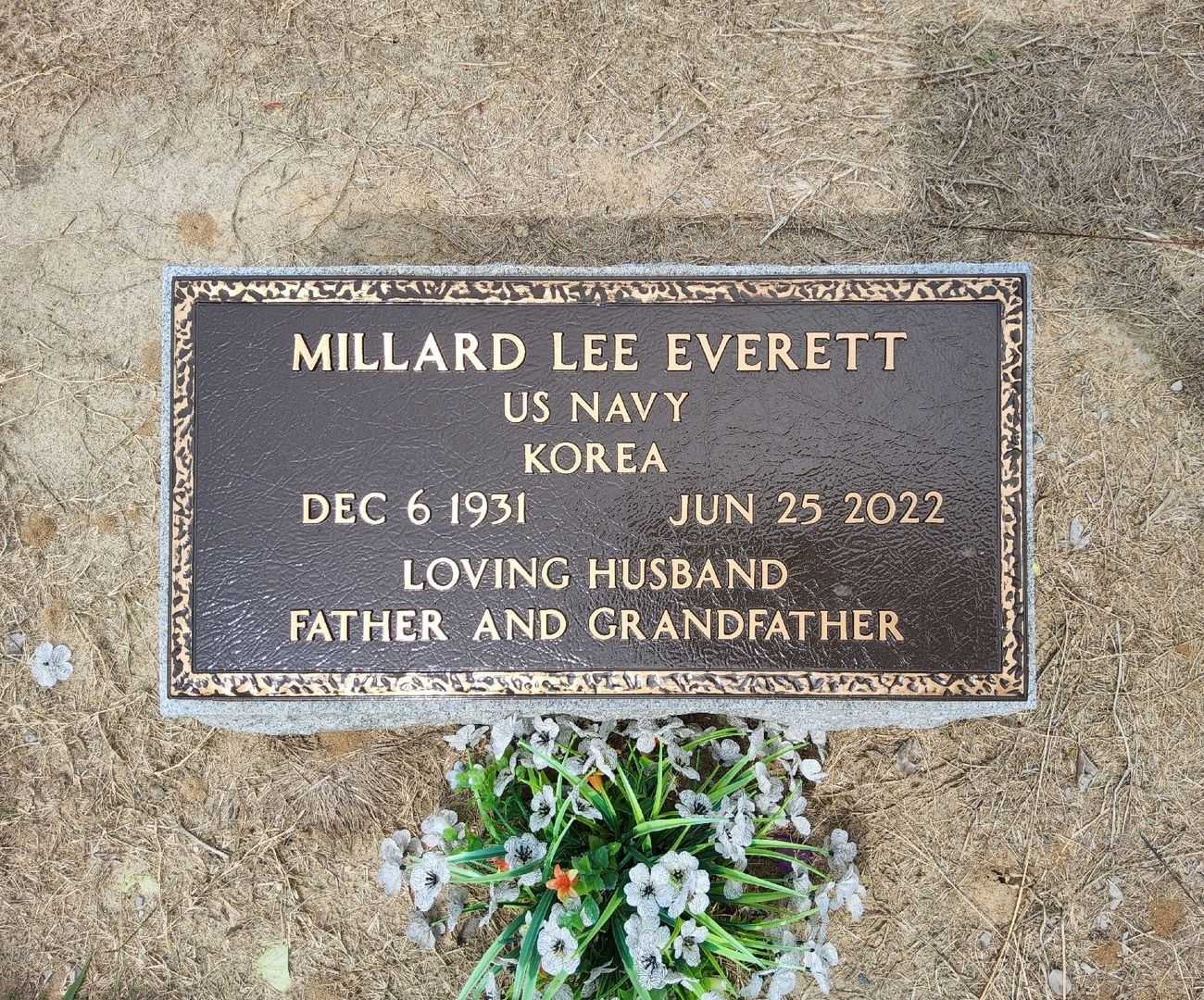 Millard Lee Everett's grave