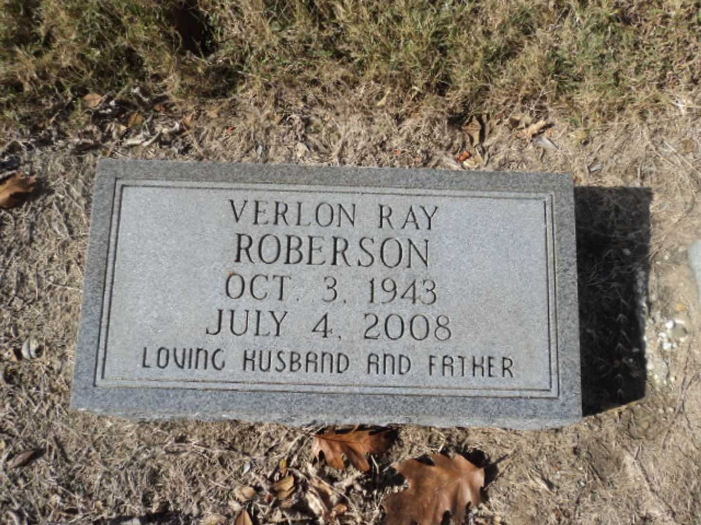 Verlon Ray Roberson's grave